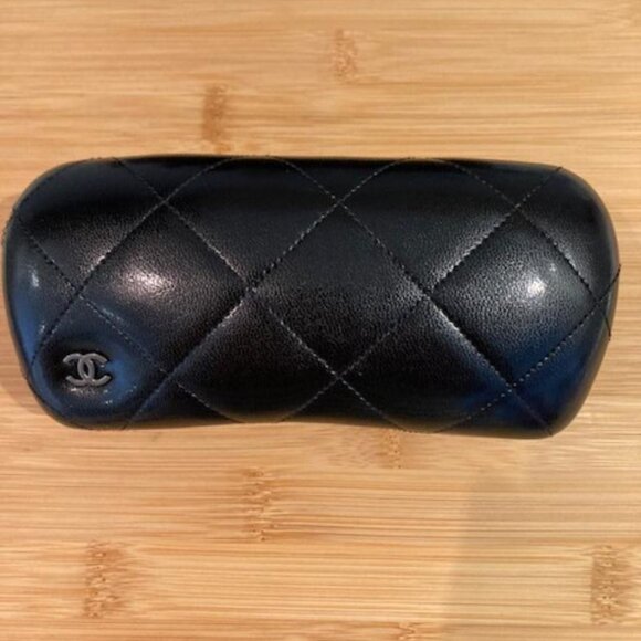 CHANEL Quilted Leather Sunglass Case and Original CHANEL Box - Picture 1 of 4